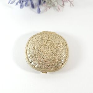 Vintage Max Factor Geminesse Golden Nugget Powder Compact with Mirror